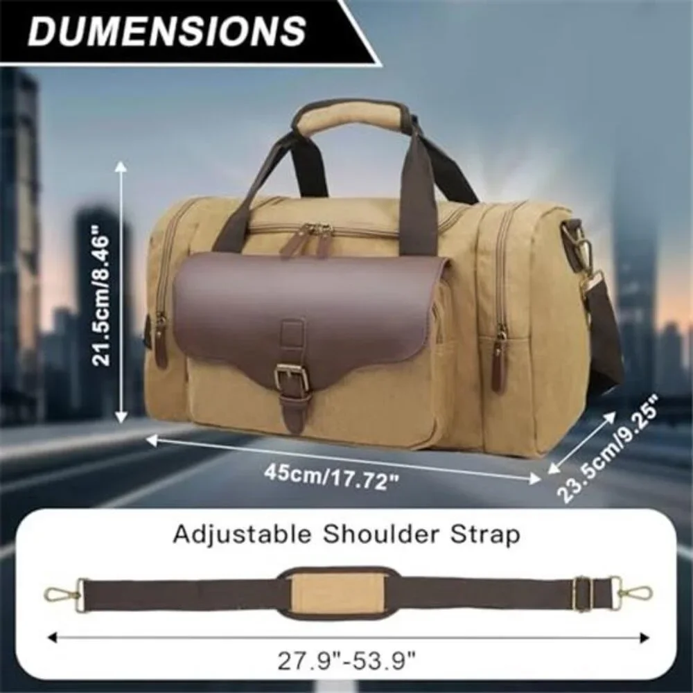 22L Lightweight Travel Duffle Bag Approved Under Seat Carry-On Multi-Pocket